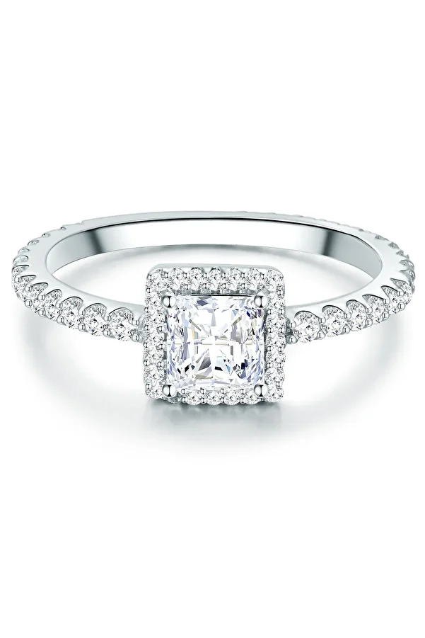 Trilani-Silberring Ring Sterling Silber Zirkonia weiß 1