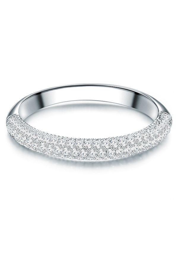 Trilani-Silberring Ring Sterling Silber Zirkonia Weiß 1