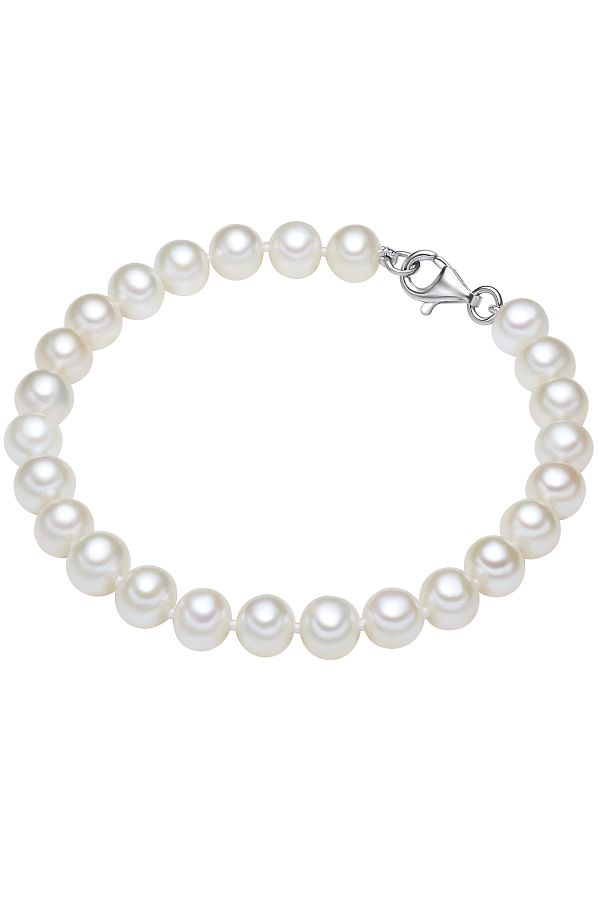 Lulu & Jane-Perlenarmband Armband Sterling Silber Süßwasser-zuchtperle Weiß 1