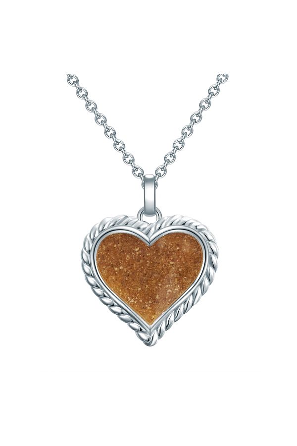 STRANDGLÜCK-Silberhalskette Kette Mit Anhänger Sterling Silber Sand 1