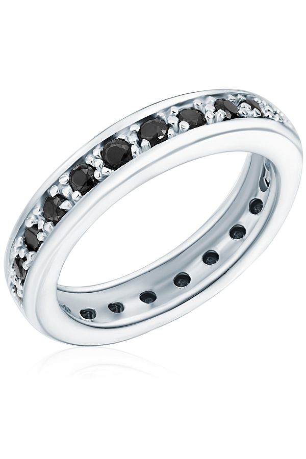 Rafaela Donata-Silberring Ring Sterling Silber Zirkonia schwarz 1