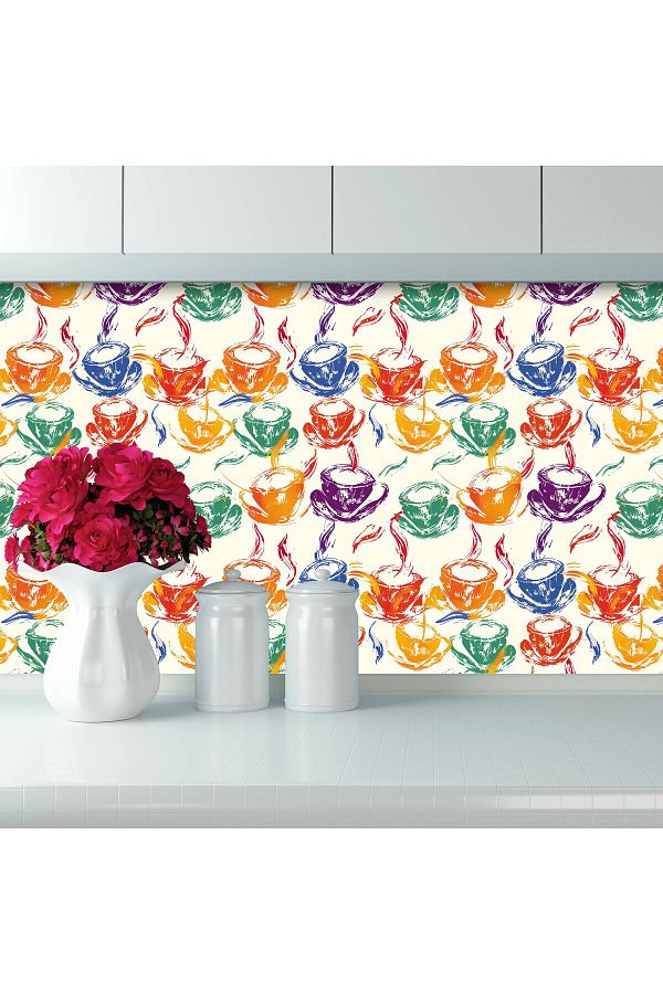 Tilki Dünyası-Tile Countertop Cladding Sticker Model 124 1