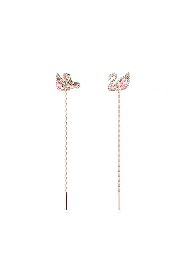 Swarovski-5469990 Dazzling Swan Earrings - PE LNG CZMO/ROS 1