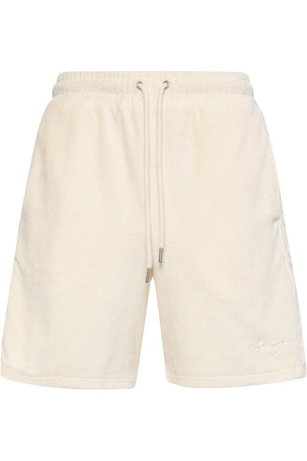 Sean John-Herren Jm232-005-02 Sj Monogram Logo Devorée Stripe Velours Shorts 1
