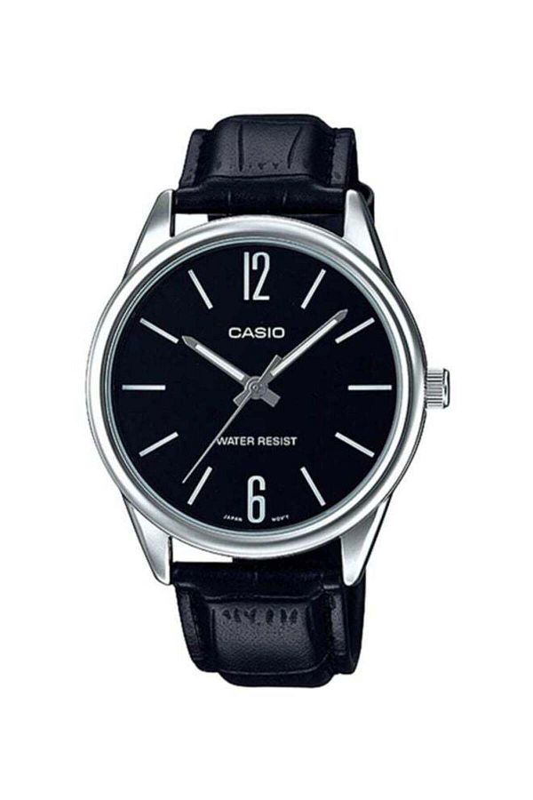 Casio-Analog Watch with Leather Strap Model MTP-V005L-1B for Men 1
