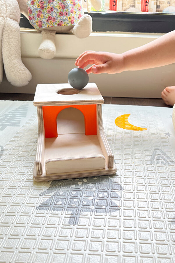 zoziva Montessori Süreklilik Kutusu, Pastel Renkli Toplar, Eğitici Ahşap Oyuncak