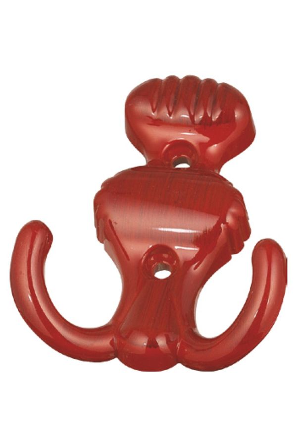 flores-Plastic hanger, H 85 mm, 3105-05, mahogany 1