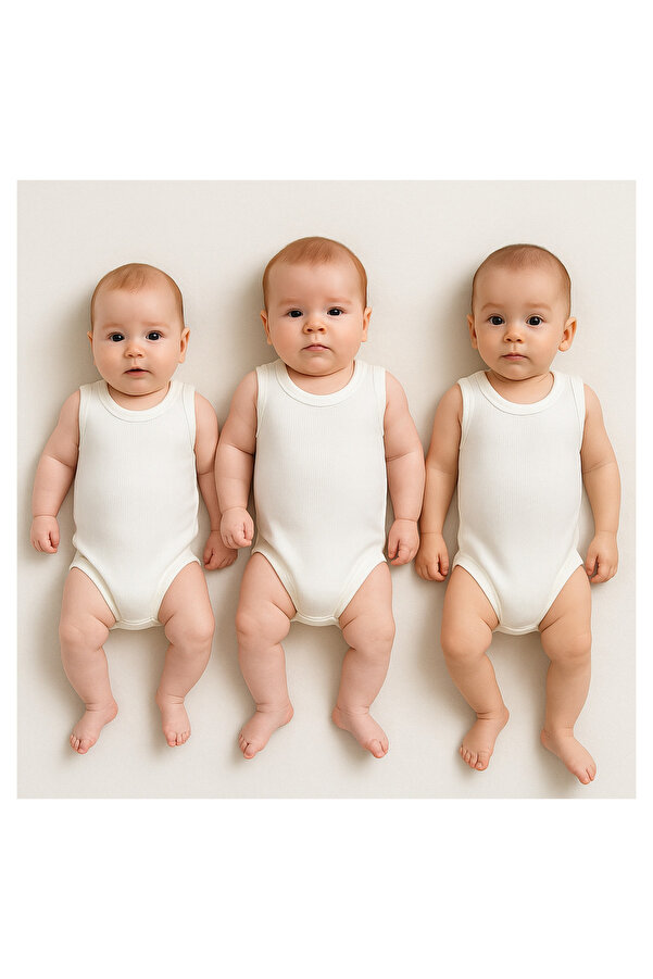 nevrankids YeniDoğan Bebek Çocuk 3'lü Body Zıbın Set
