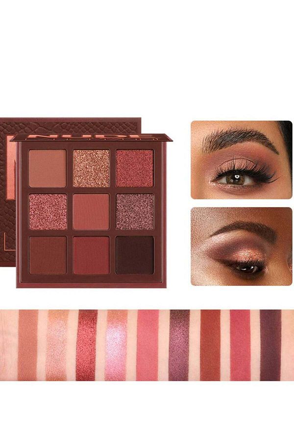 unbranded-9-Color Long-Lasting Eyeshadow Multi-Color 1
