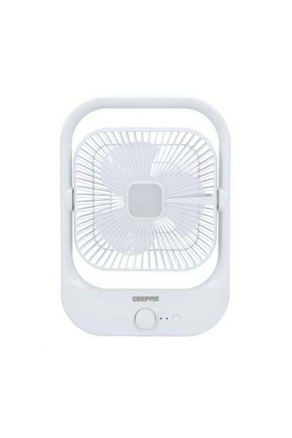 Geepas-8" Rechargeable Fan with LED Light - Over-Charge Protection, 8 Hours Working, Step-Less Speed Contro 1
