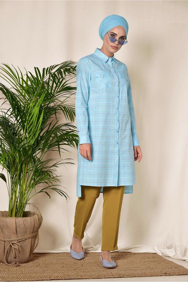 Alvina-Square Patterned Button Tunic 4980 1