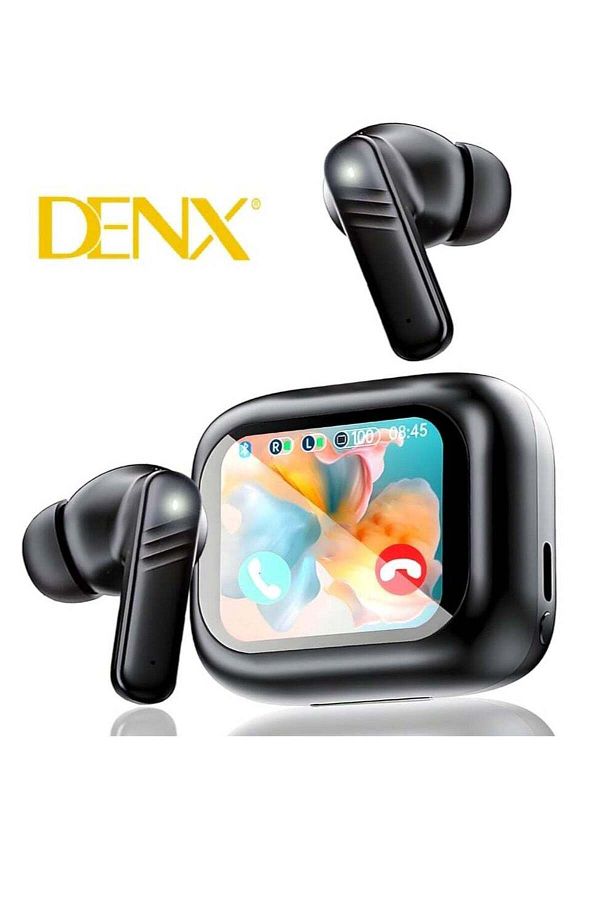 Denx-سماعة بلوتوث ذكية مع شاشة تعمل باللمس ANC/ENC مع بطارية 320 مللي أمبير مقاومة للماء لاسلكية بتقنية البلوتوث 1