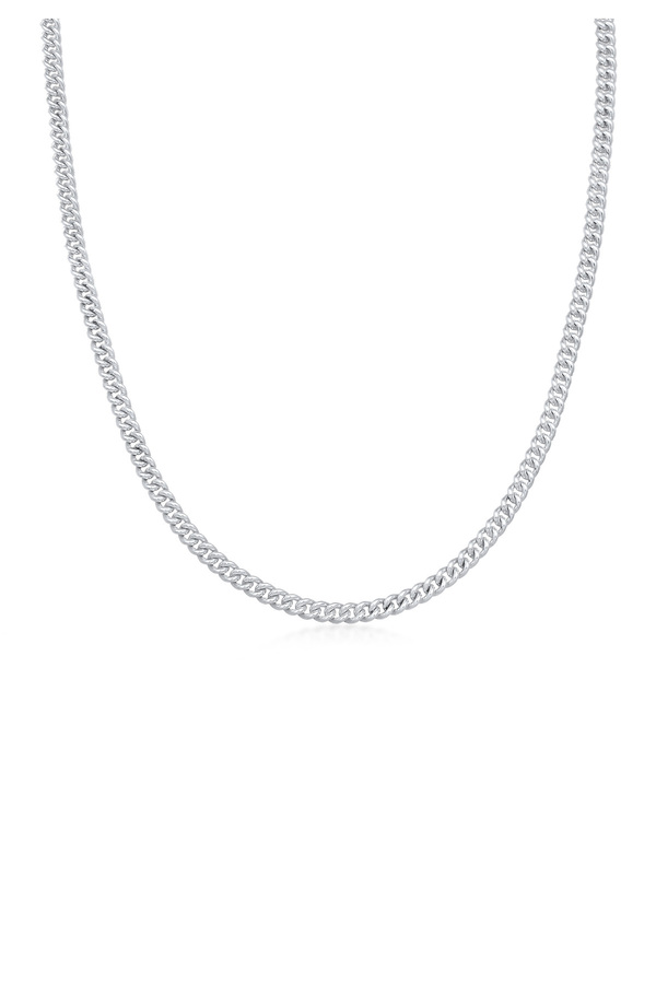 KUZZOI-Halskette Herrenrüstung Robust Basic in 925 Sterling Silber 1
