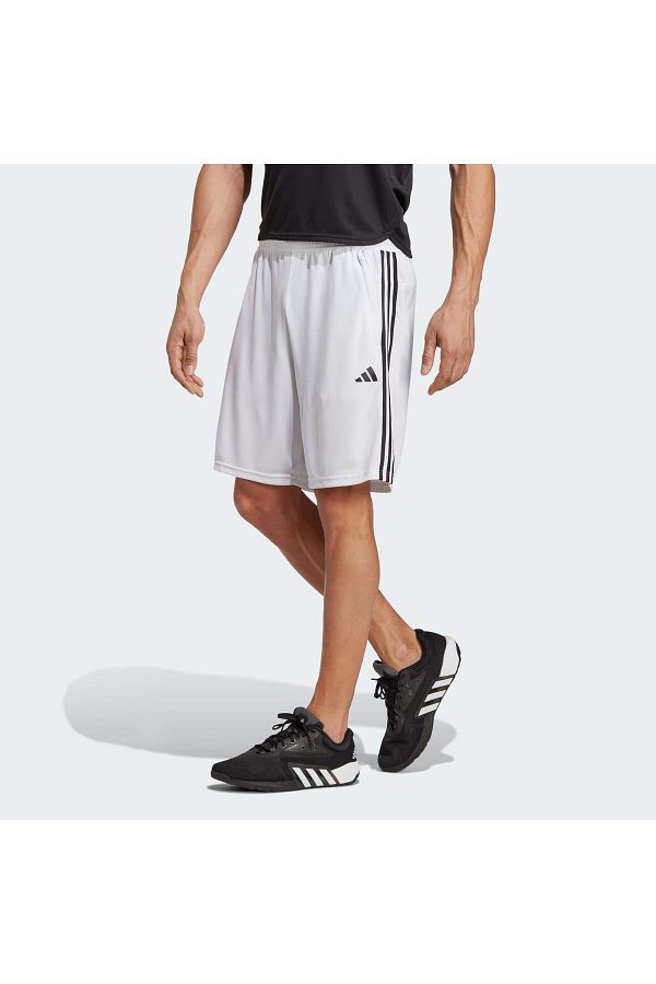 adidas-Train Essentials Piqué 3-Stripes Training Shorts 1