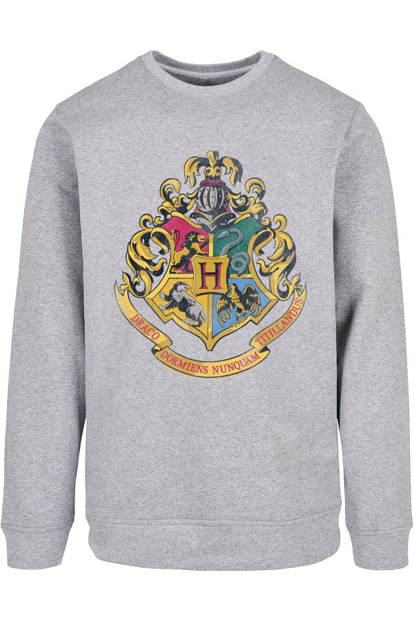 ABSOLUTE CULT-Herren Harry Potter Distressed Hogwarts Crest Crewneck 1