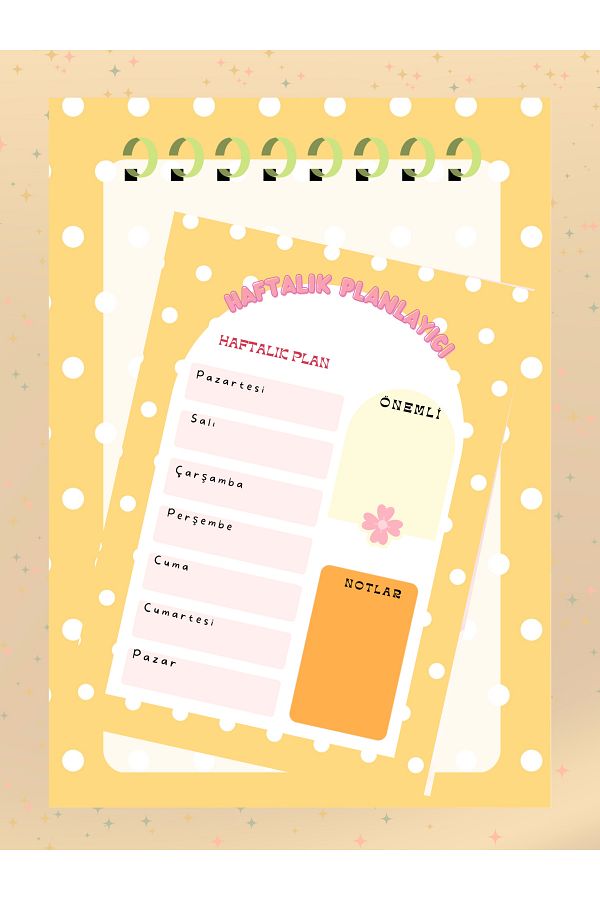Ez&Tu Stıcker-A4-A5 Blockbot Notepad School Set with Daily Planner 1