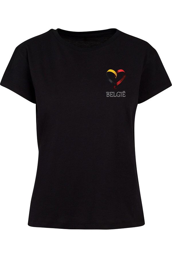 Merchcode-Damen Merchcode Fußball - Belgien T-shirt 1