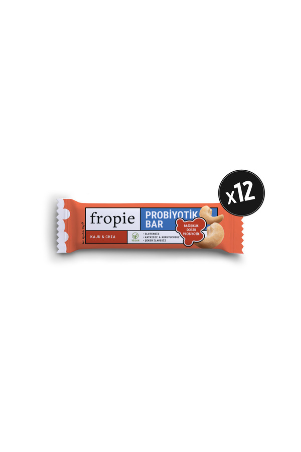 FROPİE-Probiotic Fruit Bar - Cashew and Chia Set of 12, 35 gr 1