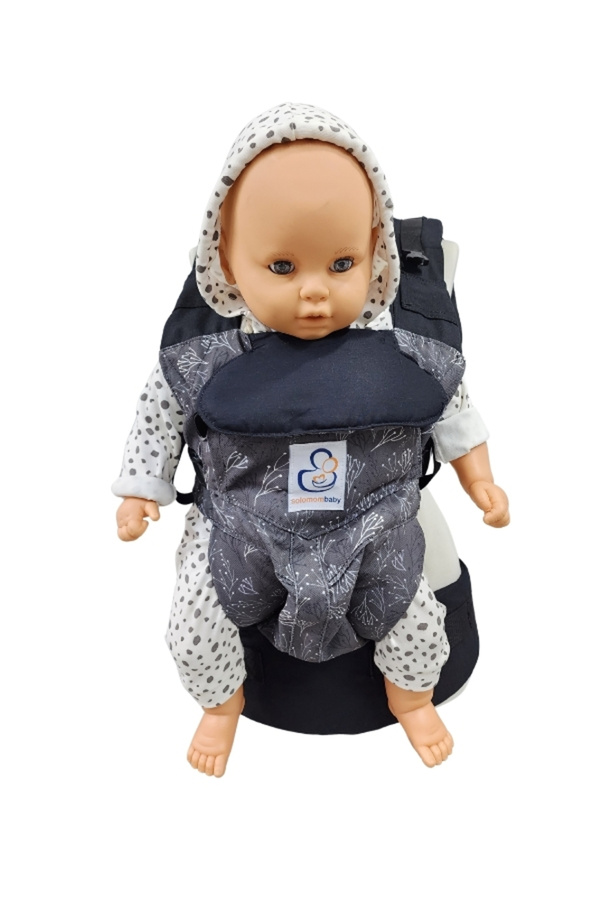Solomombaby Gri Tohumlar 360 Her Yöne Ergonomik Kanguru