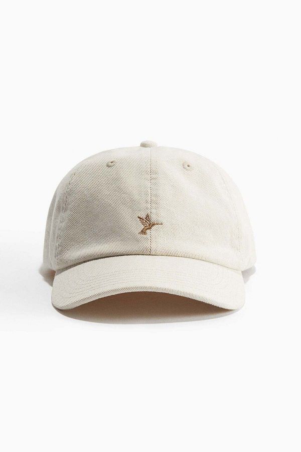 H&M-Embroidered-motif cotton cap 1