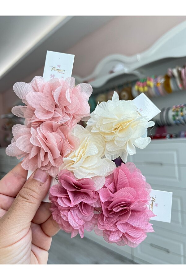 pempem bandana Pembem Bandana Frida kız bebek/ çocuk renkli klips toka set