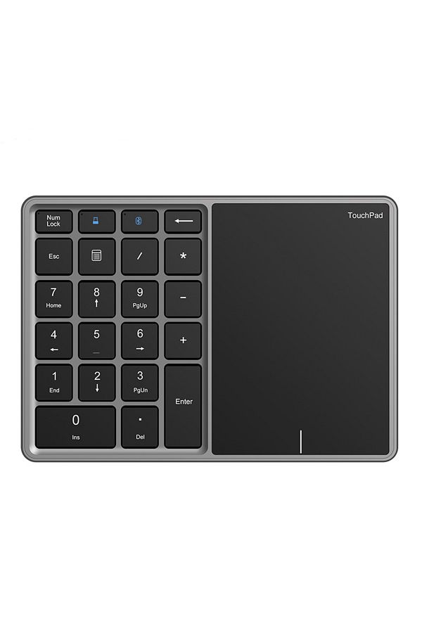 Choice-black silver USB+Bluetooth Numeric Keypad with Touchpad Wireless Digital Keyboard for Mac OS Account 1