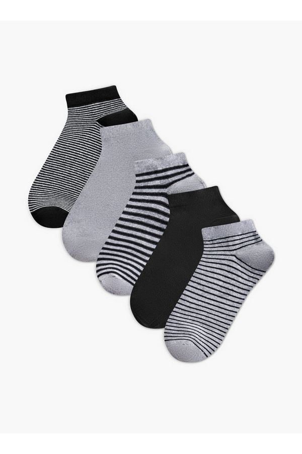 LBL by Shoexpress-Assorted Ankle Length Socks - Set of 5 1