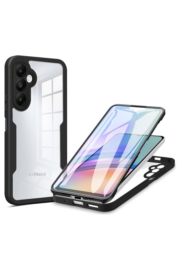 SKYDDAR INNOVATION-Husă + protecție ecran pentru Samsung Galaxy A25, [Pachet 360°] ColorVerse, Negru, set cu autocolant 1