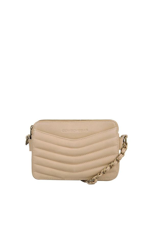 Cowboysbag-Britt Double Taupe Leder Umhängetasche 3457-009004 1