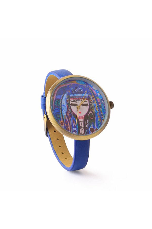 Biggdesign-Blue Water Design Wrist Watch 1