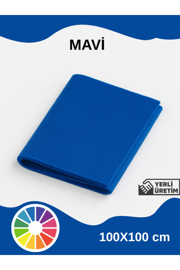 Felyra Metrelik İnce Keçe Kumaş 1 mm – Renkli Aktivite & El İşi Keçesi (100×100 cm)