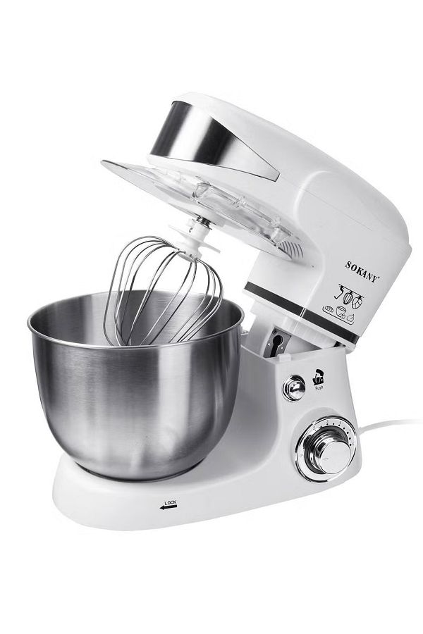 SOKANY-Stand Mixer, 5 liters, 1000 watts, Multi-function Kitchen Machine, with Lid Splash-Proof SC-206 1