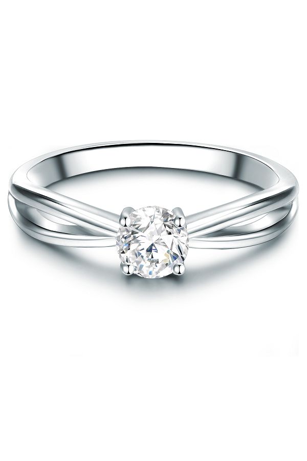 Trilani-Silberring Ring Sterling Silber Zirkonia Weiß 1