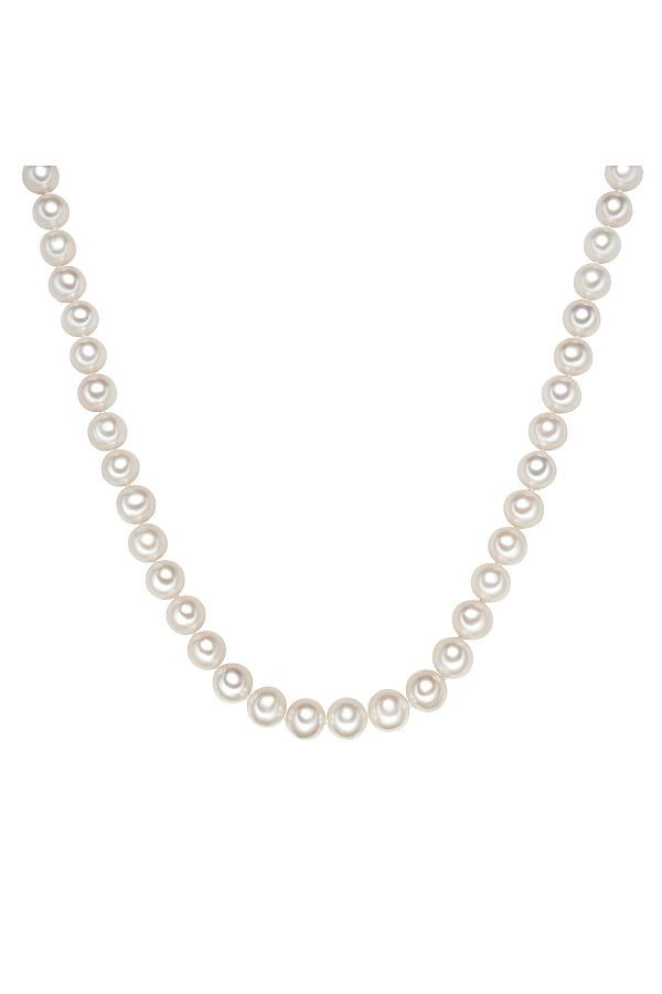Valero Pearls-Silberhalskette Kette Sterling Silber Süßwasser-zuchtperle Weiß 1