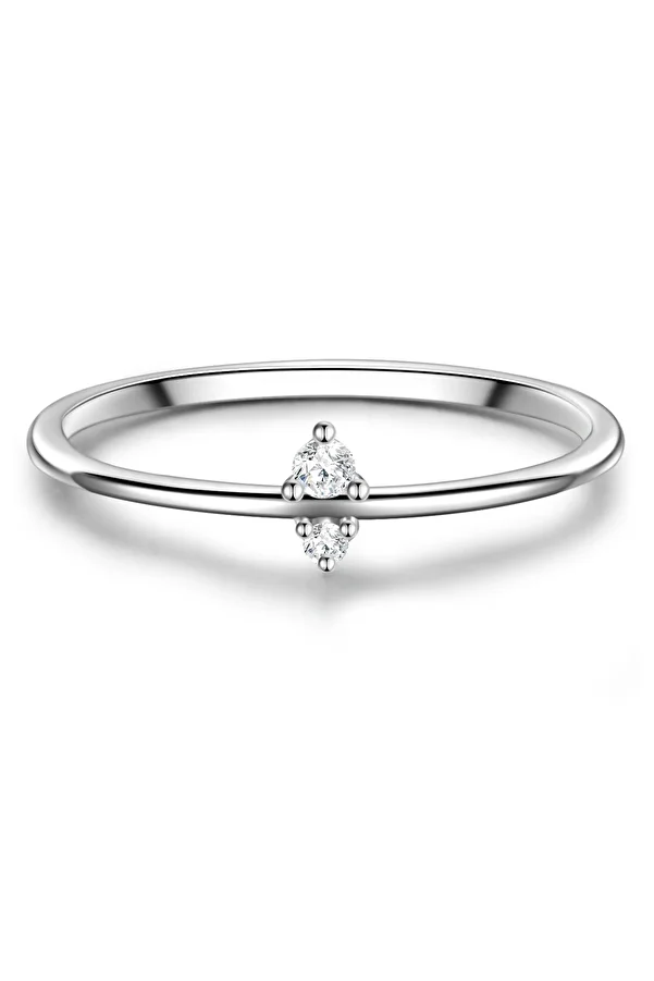 Glanzstücke München-Silberring Ring Sterling Silber Zirkonia weiß 1