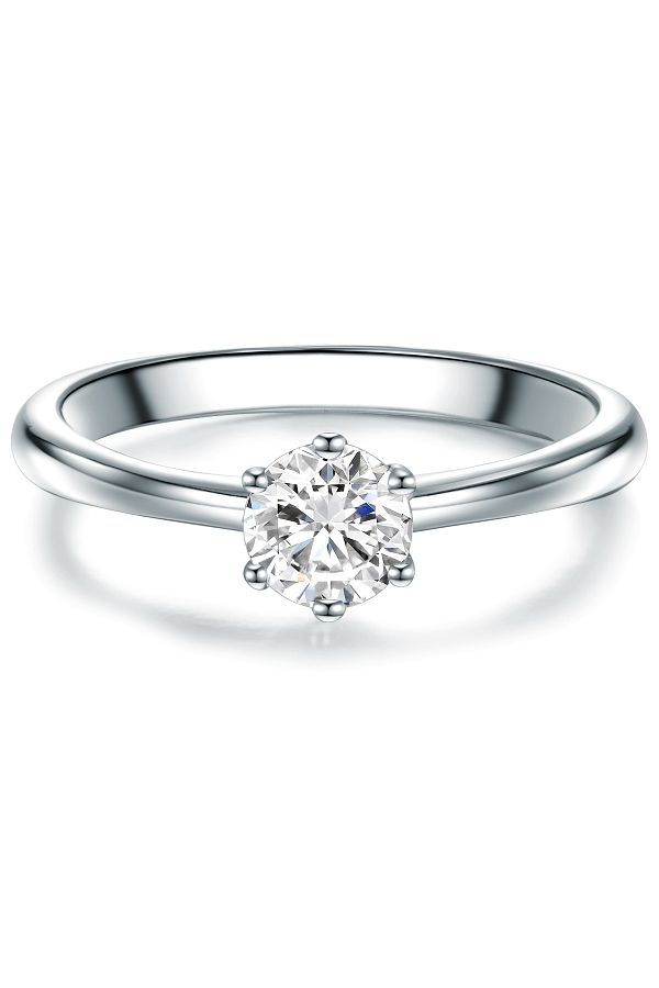 Trilani-Silberring Ring Sterling Silber Zirkonia Weiß 1