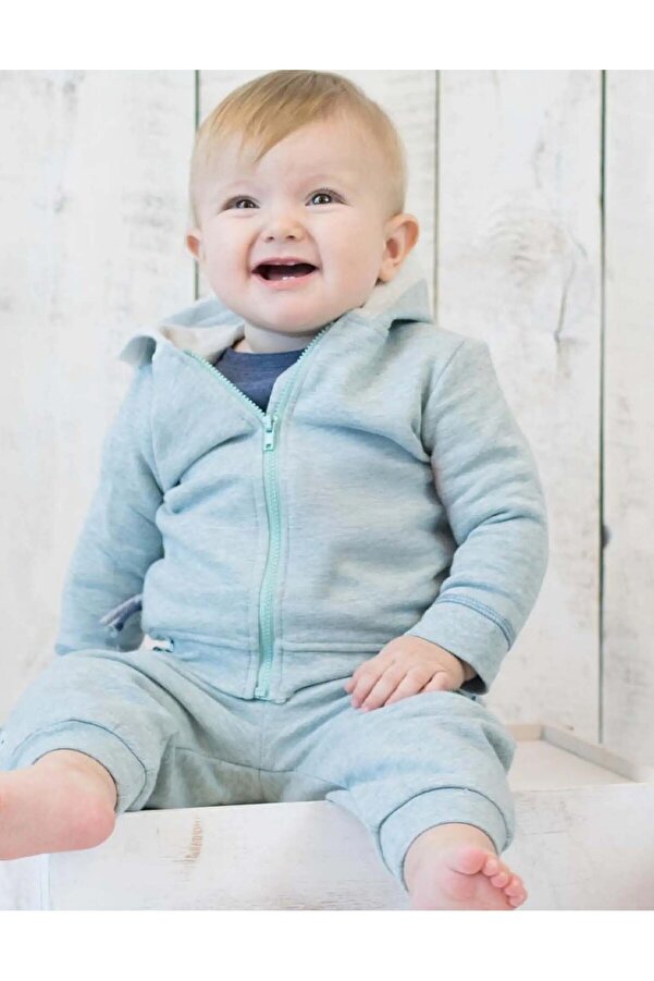 Organicera Organik Kapşonlu Mont ,aqua Melanj