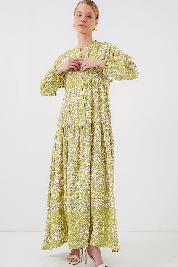 Bigdart-2423 Rochie hijab cu model autentic - verde 8 1