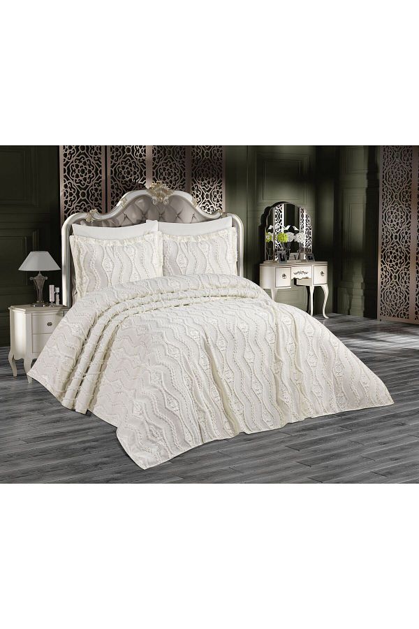 AYHANHOME-Bohemian Tasseled Boxed Single Bedspread 1