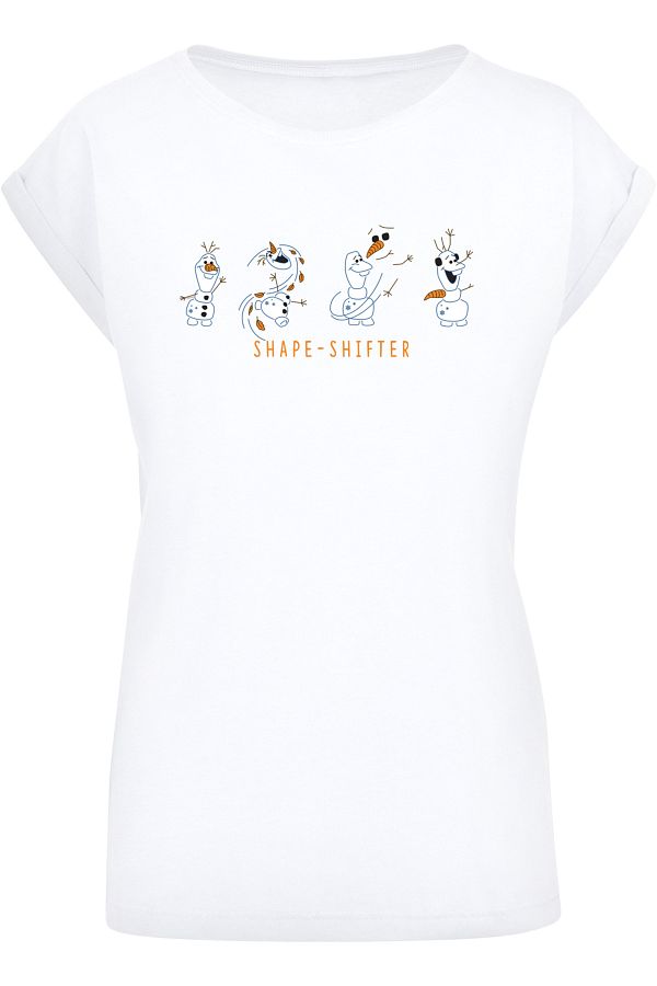 F4NT4STIC-Damen Disney Frozen 2 Olaf Shape-Shifter mit Damen-T-Shirt mit verlängerter Schulter 1