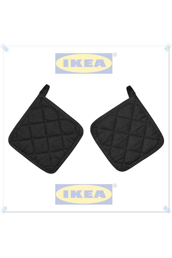 IKEA-Rınnıg Gray Handle, Hot Detection Handle, Hot Pot Handle, 21X21 Cm, Set of 2 1