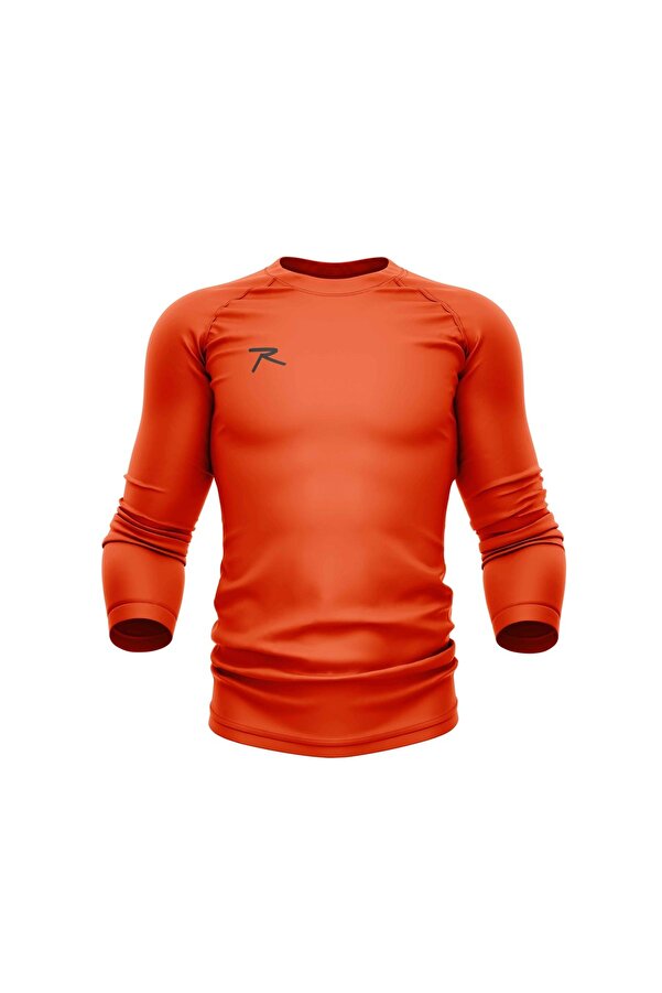 raru-Opto Orange Long Sleeve Technical Performance Sports T-shirt 1