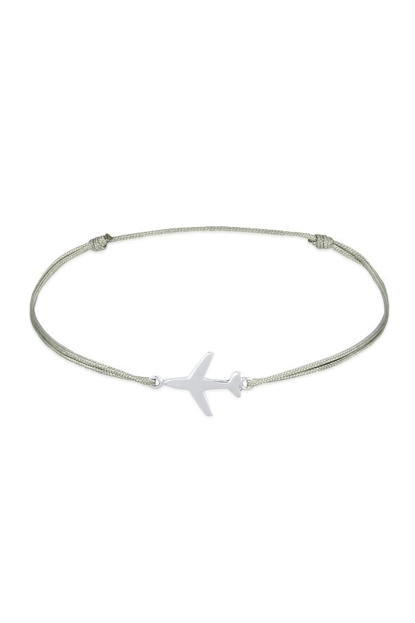 ELLI-Bracelet Flugzeug Nylon Travel 925 Sterling Silber 1