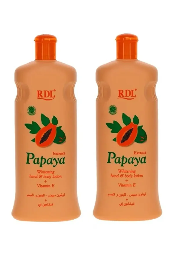 RDL-Pack of 2 Papaya Whitening Hand and Body Lotion 600ml 1