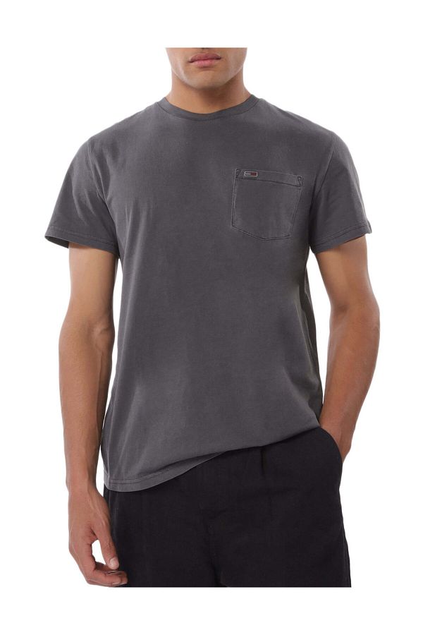 Tommy Jeans-Condition for Men- Rectangular Sleeves- Simple Design- Stand Collar- Borduar Logos- Button Unforgettable 1