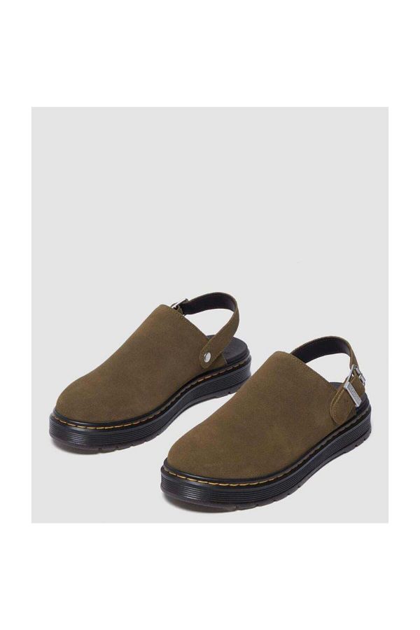 Dr. Martens-Brookline Mule Dms Olive Bronx Velúr 1