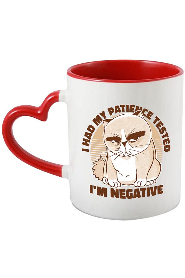 StoryGift Romania-Mug with Portrait of an Old Man with a Pipe, Mustache, Wrinkles on His Forehead, Dressed in a Suit, with a Red Handle 1