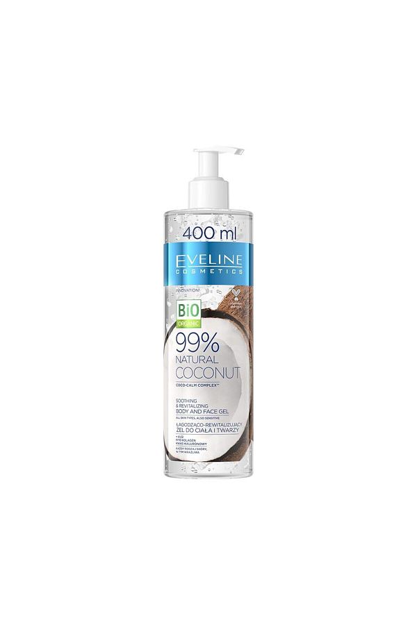 Eveline-99% Natural Coconut Smoothing and Revitalizing Body and Face Gel (400ml) 1