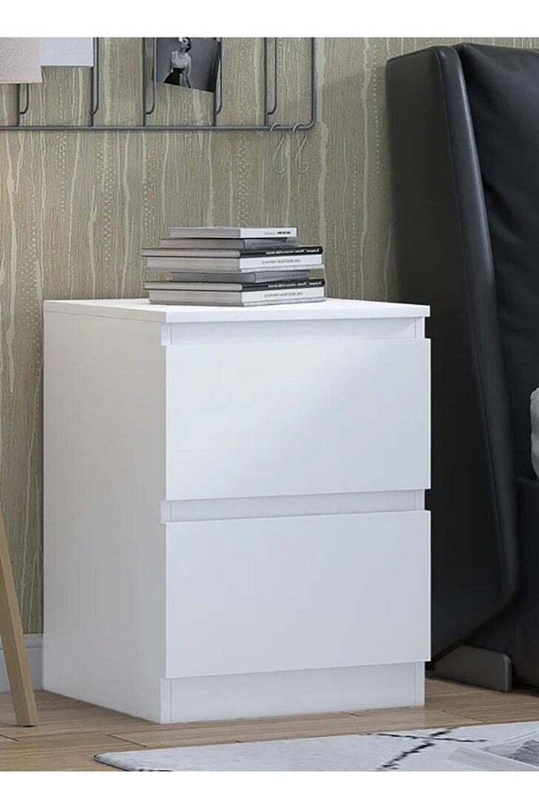 soufa dibaj-Nightstand|Bedroom Rustic Side Table Simple Bedside End Table with 2 Storage Drawers For Home 1