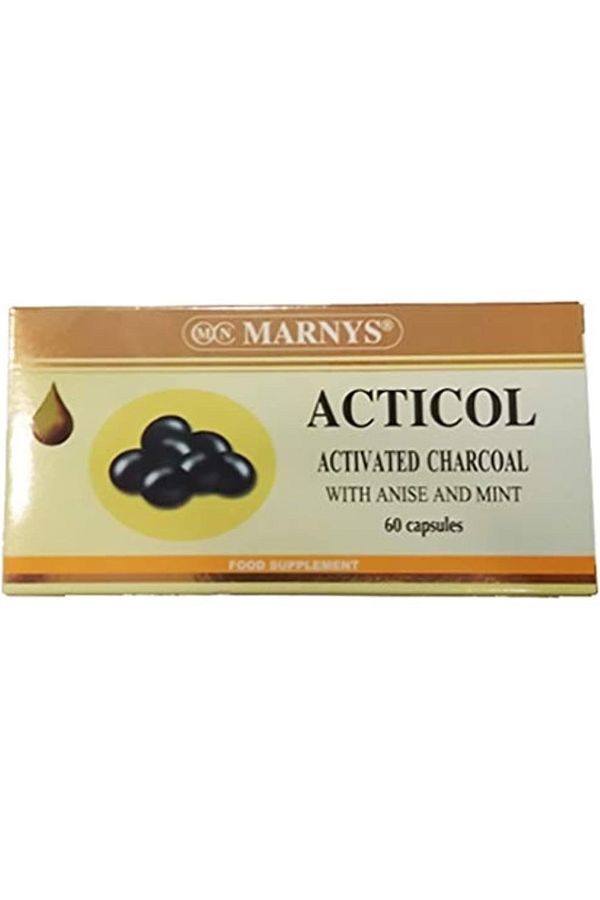 Marnys-Acticol Activated Charcoal Capsules (60s) 1